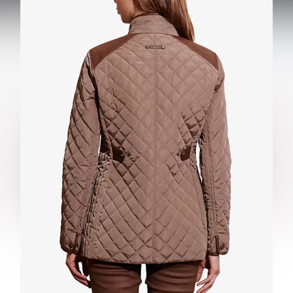 Ralph Lauren Quilted Jacket Faux Leather - Picture 11 of 11